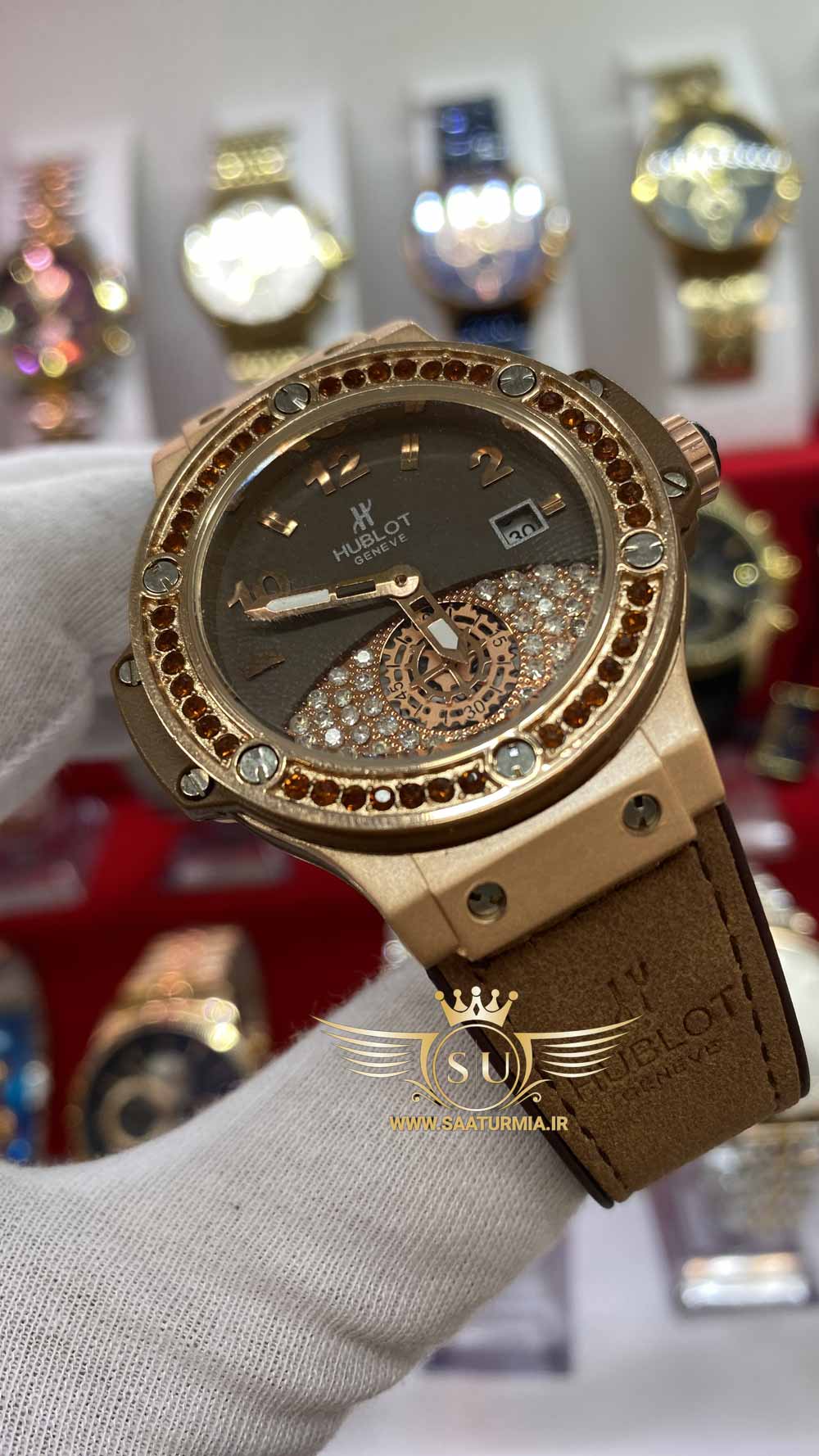 ساعت هابلوت1 زنانه قهوه ای HUBLOT 582888