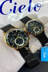 ست ساعت اورجینال سیلو مشکی طلایی CIELO 1765