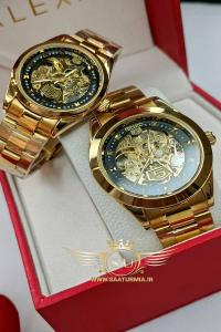 ست ساعت اتومات بدون باطری سیکو طلایی SEIKO 5