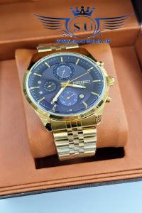 ساعت 4 موتور ژاپن مردانه سیکو صفحه سرمه ای SEIKO VIP QN 4200